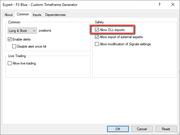 Step 8: Allow DLL Imports